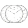 Dugena Wanduhr Dessau, Funkuhrwerk, Metallgehäuse, ø 32 cm, inklusive Batterie
