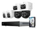 EUFY NVR Security System S4, IP-Sicherheitskamera, Innen & Außen, Kabelgebunden, Zimmerdecke, Schwarz, Weiß, Patrone (Form)