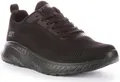 Skechers Bobs Squad Memory Foam Schnürtrainer In Schwarz Größe EU 41-46