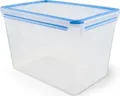 Emsa Clip & Close Frischhaltedose 10,8L | BPA-frei | auslaufsicher | mikrowellengeeignet | transparent/blau