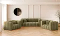 Kaiser Möbel Sofagarnitur 2+1+1 Couchgarnitur serie Grand stilvol, Stoff Salvador Olive