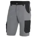 FHB® Premium Arbeitsshorts THEO Twill 300, grau/schwarz 130530 , 1 Stück, Größe: 72