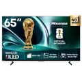 Hisense 65U7Q Fernseher 65 Zoll, 4K Mini LED ULED, Smart TV, Hi-View AI Engine, 144Hz Game Mode Pro, FreeSync Premium, Built in Subwoofer, Dolby Vision IQ Atmos, Airplay, Sprachsteuerung[2025]