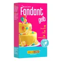DECOCINO Fondant Gelb 250g - Palmölfrei Vegan zum Verzieren von Kuchen Torten