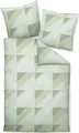 Janine Design Mako-Satin Bettwäsche-Garnitur J.D. 87065 Farbe malachitgrün Größe 200x200+2x80x80 cm