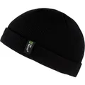 Fischermütze doppellagig schwarz Beanie Mütze Strickmütze Seemannsmütze