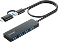 USB HUB BYEASY USB C Hub zu USB 3.0 HUB mit 4 Port und 2 ft Kabel Ultra Dünn