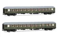 Electrotren HE4036 RENFE, 2er Pack BBL-8100 Liegewagen, olivgrün, Ep. IV-Personenwagen