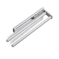 SOTECH Aluminium Handtuchhalter TED 2-armig EV1 eloxiert (325-487 mm, ausziehbar, drehbar) Teleskop-Wandhandtuchhalter für Bad oder Küche