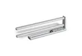 SO-TECH® Handtuchhalter Aluminium ausziehbar 1 oder 2-armig in Chrom oder Aluoptik, zweiarmig, drehbar, Länge 335 mm, Aluminiumoptik