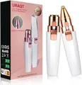 URAQT Gesichtshaarentferner Frauen 2 in 1 USB Elektrischer Augenbrauen-Rasierer