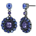 KONPLOTT Paar Ohrstecker KONPLOTT Ohrstecker Gem Royale blau lila antik Silber Ohrring blau|lila