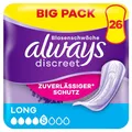 Always Discreet Inkontinenzeinlagen Für Frauen Long 26 Stück Rundumschutz Unglaubliche Diskretion