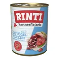 Rinti Kennerfleisch Geflügelherzen 36x800g Nassfutter Sparpack 28,8kg