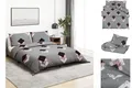 vidaXL Bettwäsche Bettwäsche-Set Grau 220x240 cm Baumwolle