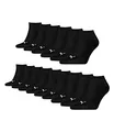 PUMA unisex Sneaker Socken Kurzsocken Sportsocken 261080001 15 Paar, Farbe:Schwarz, Menge:15 Paar (5 x 3er Pack), Größe:43-46, Artikel:-200 black