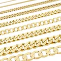 hoplo holzenplotz Edle massive Goldkette Panzerkette 333-8 Karat Gold Juwelier Qualität, Länge:60 cm, Kette_Breite:4.5 mm