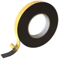 Lumonic 10m EPDM Dichtungsband Selbstklebend 20mm x 1mm | Moosgummi Dichtband für Fenster + Türen | Fensterdichtung, Türdichtung, Gummidichtung zum Kälteschutz