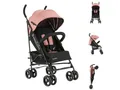 Kikkaboo Kinder-Buggy Kinderwagen Käfer Stahlrahmen, Stahlrahmen, Korb, abnehmbare Vorderräder, Fußstütze