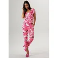 Aniston SELECTED Jumpsuit mit Gummibund auf Hüfthöhe und seitlichen Taschen rosa 34