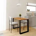 AKKE Erle LOFT Tisch mit schwarze beine LxBxH: 65x65x75 cm - Schwarz