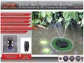 Mauk Solar Springbrunnen Wasserfontaine Teichpumpe Wasserspiel Garten Brunnen