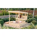 KARIBU Sandkasten "Max", aus Nordischer Fichte, BxHxT: 111,5 x 122,5 x 135,5 cm, braun