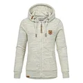 REPUBLIX Sweatjacke FREYA Damen Hoodie Sweatshirt Pullover Zipper Jacke grün M