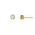 Heideman Ohrringe Damen Set aus Edelstahl gold farbend Ohrstecker für Frauen mit Stein Zirkonia
