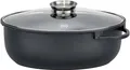 Elo Bräter Alucast, Aluminiumguss (1-tlg., 1 Bräter mit Glasdeckel), Aromaknopf, Induktion