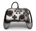 Verbesserter Kabelgebundener PowerA Controller für Nintendo Switch – Mario Silver, Gamepad, Game-Controller, Kabelgebundener Controller, Offiziell Lizenziert