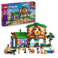 LEGO Friends Ponyhof & Stall - Bauset mit 4 Minipuppen, 3 Pferdefiguren, Einer Katze und Zubehör inklusive Bürsten, Heu und Karotte - Geburtstagsgeschenk für Mädchen ab 7 Jahren - 42654