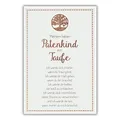 bsb Karte zur Taufe für Patenkind - liebevolles Patenkind Geschenk mit Patenbrief-Motiv - Karte Taufe Patenkind - Taufgeschenke Jungen Patenkind & Mädchen Patenkind in 11,5 x 17,0 cm