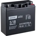 12V 18Ah AGM Batterie Versorgungsbatterie USV Notstrom Kinderauto Akku 12 Volt