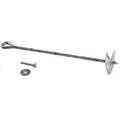 Bodenanker Set aus Stahl verzinkt Grundanker zum Eindrehen Erdanker 50 cm