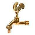 VARIOSAN Auslaufventil "Gockel" 11251, 1/2", Messing-poliert, langer Wandabstand