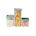 Mepal Omnia Vorratsdose mit Deckel, stoßfest und robust, 3er Set 106400094700 , Farbe: nordic sage