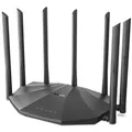 Tenda AC23, Wi-Fi 5 (802.11ac), Dual-Band (2,4 GHz/5 GHz), Ethernet/LAN, Schwarz, Tabletop-Router - Schwarz
