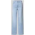 Only Wide Leg Jeans aus Baumwoll-Mix Modell 'MADISON' in Hellblau, Größe L/30
