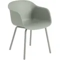 Muuto Fiber Outdoor Armlehnstuhl, dusty green