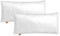 sleepling Kopfkissen 50x75 cm 2er Set, Allergiker Kissen, waschbar, Made in EU, Ökotex, Schlafkissen 50 x 75, Bettkissen, Pillow, 2 Stück, Komfort 100