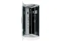AcquaVapore Komplettdusche D37-23L0-ALL Dusche Duschtempel Duschkabine 100x100, Sicherheitsglas ESG, inklusive Duschwanne, Höhenverstellbar, Gehärtetes Glas, Integrierte Massagedüsen, Multimedi