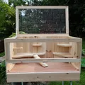Käfig aus Holz Hamsterkäfig Mäusekäfig Rattenkäfig Nagerstall Gehege WOW