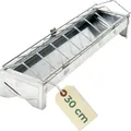 Futtertrog Metall Küken Futterautomat Hühner Zubehör Kükenfutter Automat Futterspender Küken Hühner Futtertrog Gitter 30 cm