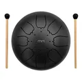 Mikamax Tongue Steel Drum - Zungentrommel - Stahlzungentrommel - Handtrommel - HandPan Drum - Mitt Drumsticks und Carrybag - 8 Zoll - 16CM