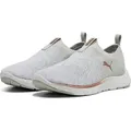 Puma Damen-Sneaker-Slipper Softride Remi Slip-on Knit Wn Grau-Orange, Farbe:grau, UK Größe:7 - Grau - 40,5