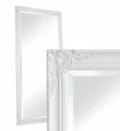 dasmöbelwerk Wandspiegel Barock Weiß 180x80 cm XL Spiegel Antik-Stil Ganzkörperspiegel