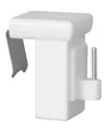 dekondo - 4x Fensterhaken Dekohaken Fensterclip für Fensterdekoration Weiß - Fensterdicke: 10-27mm UNIVERSAL