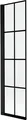 Mexen Mist Duschabtrennung 1-flügelig links 50 x 150 cm, schwarzes Gitter, schwarz - 8A9-050-001-70-77-L