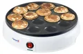 Bestron Poffertjes Maker im Retro Design, Mini Pfannkuchen Automat, mit Antihaftbeschichtung, Sweet Dreams, 800 W, Weiß